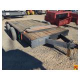 Tandem Axle Flatbed Trailer; Bill Of Sale Only