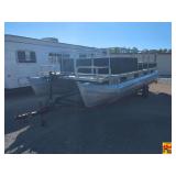 Pontoon Boat With Johnson 115 Motor; Bill Of Sale Only