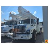 2013 International 7400 SBA Work Star 6x4 Bucket Truck, maxx force diesel, has cracked cylinder head; 209,499 miles; VIN 1HTWGAAT2DJ144799