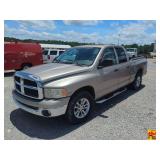 2005 Dodge Ram 1500 Truck, SLT package, with key, 5.7 liter HEMI magnum; 165,602 miles; VIN 1D7HA18D95J507189