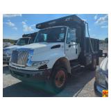 2007 International 4400 DT466 SBA 4x2 2-Ton Dump Truck; 176,431 miles; VIN 1HTMKAAR97H450663