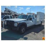 2016 Ford F-550 Super Duty Service Truck, 6.7 power stroke diesel, with winch, check engine light is on; 85,498 miles; VIN 1FD0X5HT6GEA04327