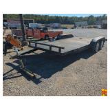 Tandem Axle Equipment Trailer; Bill Of Sale Only