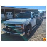 1995 Chevrolet 3500 Flatbed Truck; 198,730 miles; VIN 1GBKC34F0SJ111794