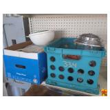 Coleman Lamp, Napkins & Utensils