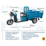 3-Wheel Electric Cart With Guard Rails, 800W Motor, Model ET13; VIN KR2026724AMAM4437; Unassembled, Buyer Must Assemble