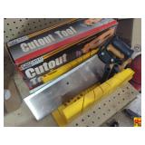 Chicago Cutout Tool & Miter Box With (2) Saws