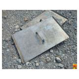 (2) Steel Handled Lids