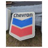 Chevron Illuminated Gas Station Sign Lot 555