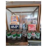 Automotive Petroleum and Filtration Display Collection with Gulf, Texaco, Quaker State, and Phillips 66 Products