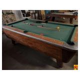 Valley Pool Table with Wood Grain Finish
