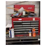 Snap-on and Craftsman Tool Chests with Miscellaneous Workshop Equipment