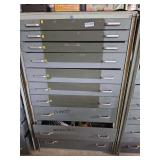Industrial Storage Cabinet with Automotive Lighting Parts and Lenses