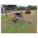 Towable Concrete Mixer with Engine Compartment