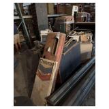 Chevron Gas Pump Housing and Assorted Shop Parts Lot