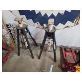 Omega 10 Ton Heavy Duty High-Lift Pin Style Jack Stands (Pair)