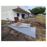 Assorted Metal Building Materials, Pipes, and Tires Lot