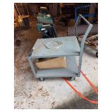 Two-Shelf Rolling Utility Cart in Gray