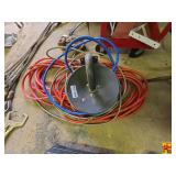 Hose Reel with Assorted Pneumatic Hoses