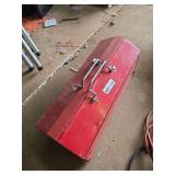 Stack-On Red Metal Tool Box with Assorted Hand Tools
