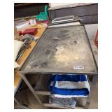 Stainless Steel Rolling Utility Cart with Shelves