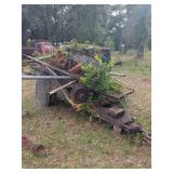 Trailer Frame with Metal Scrap and Piping