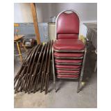 Assorted Chairs Lot including Stackable and Folding Chairs