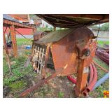 Towable Concrete Mixer with Rust and Wear