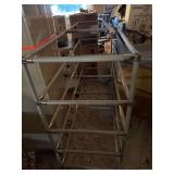Metal Pipe Frame Cart with Casters