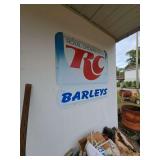 Royal Crown Cola Barleys Metal Sign