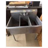 Stainless Steel Three-Compartment Commercial Sink