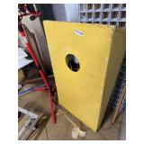 Yellow Painted Wooden Cornhole Board