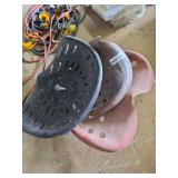 Assorted Metal Implement Seats