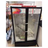 Commercial Two-Door Glass Reach-In Refrigerator