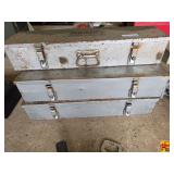 Set of Three Ridgid Metal Tool Boxes with Threader Dies