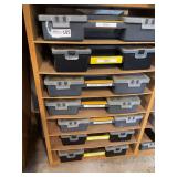 Assorted Hardware and Tool Storage Cases
