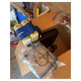 Box Lot of Holiday Decor, Electronics, and Accessories