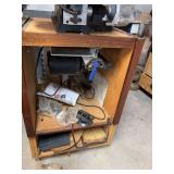 Custom Wooden Tool Stand Cabinet with Rotating Mount