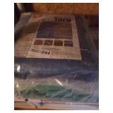 Assorted Tarps Lot including Blue and Green Tarps