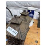 Pair of Asian-Inspired Pagoda Lanterns