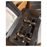 Jointer Blade Set Gauge in Hard Plastic Case with Wooden Storage Box