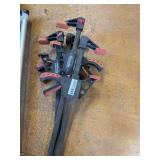 Assorted PSI Woodworking Products 24-Inch Quick Ratcheting Bar Clamps