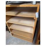 Wooden Rolling Shop Storage Cabinet with Shelves