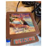 Tropical Retreat Light-Up Welcome Sign