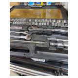 Benchtop Tool Set with Sockets, Wrenches, and Bits in Case