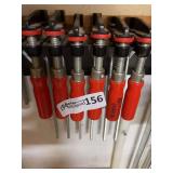 Bessey Red Handle Clamps, Lot of 6