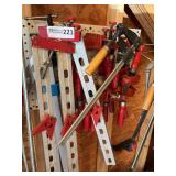 Assorted Woodworking Clamps Collection