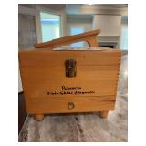 Ronson Roto-Shine Electric Shoe Polisher in Wooden Box