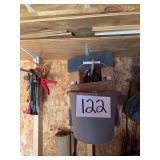 Hanging Bucket, Wreath, and Workshop Tools