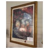 Framed Serene Greene 'Les Poires Rouges' Print